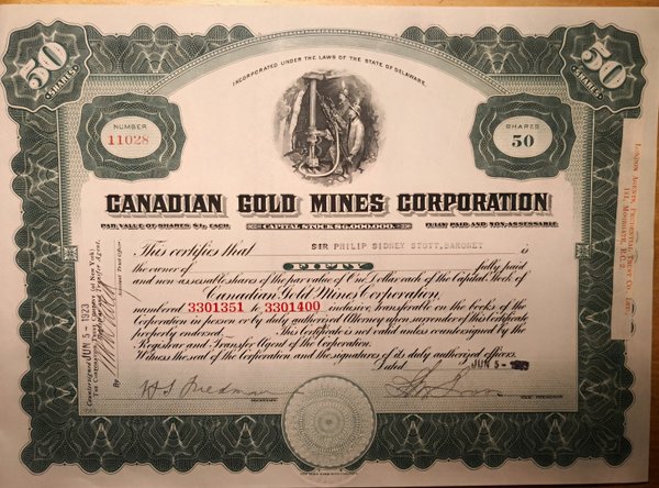 Canadian Gold Mines Corporation